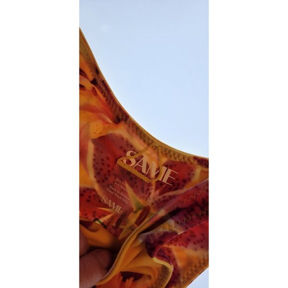 SAME Los Angeles Bikini Set 2pc Size XS Bra Double Layer Top Bottom 90s Tropical - Picture 5 of 14